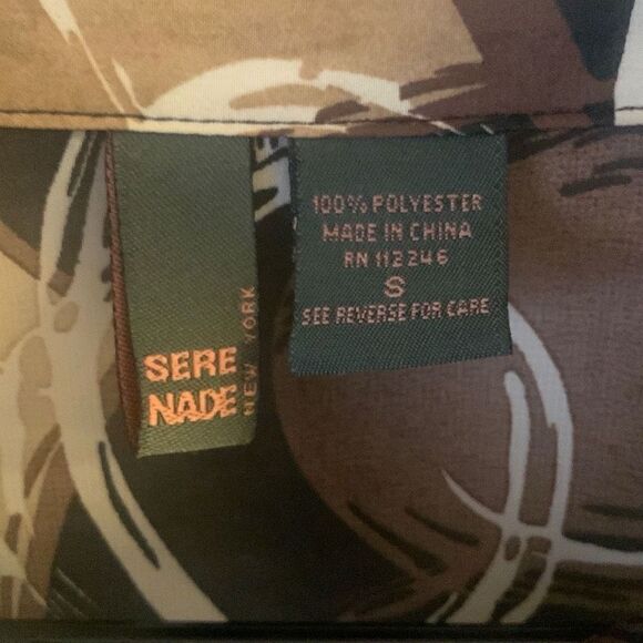 Pre Owned Women’s Sere Nade Button Up Blouse Sz Sm Festive Style Upscale - Picture 8 of 9